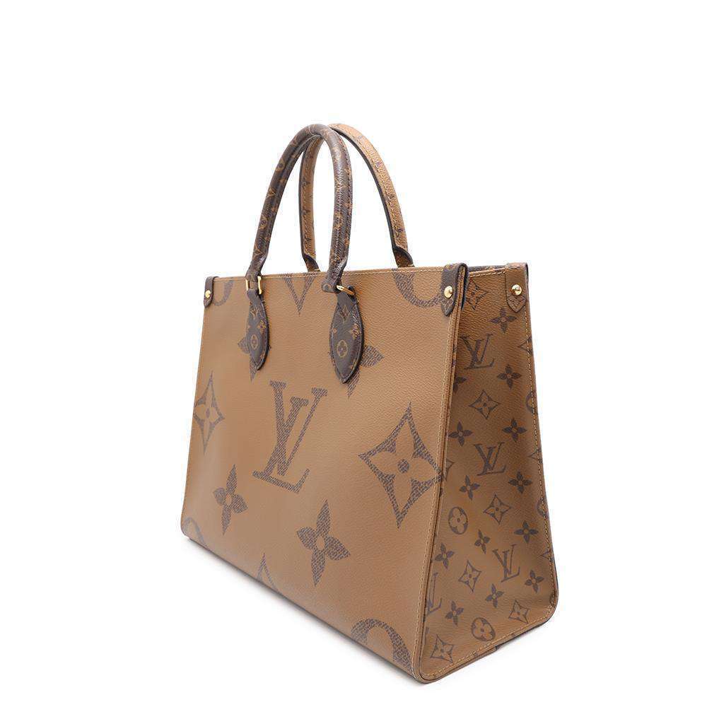 Louis Vuitton Reverse OnTheGo Handbag Bag Giant Monogram Tote
